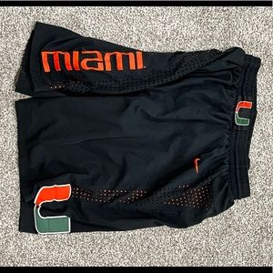 University of Miami basketball shorts